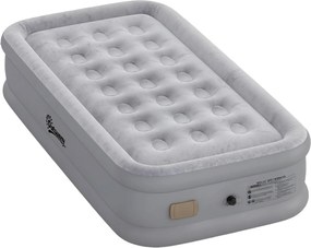 Outsunny Saltea gonflabilă 1 persoană auto-umflantă cu pompă electrică integrată în 3 minute, suprafață plușată | Aosom Romania