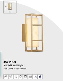 Aplica de perete / oglinda baie IP44 Mirage LED