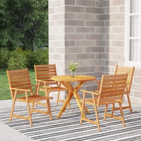 3087129 vidaXL Set mobilier grădină, 5 piese, lemn masiv de acacia