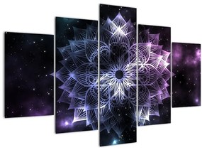 Tablou - Mandala Lotus în spațiu (150x105 cm)