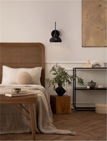 Aplica de perete boho style design natural Fado negru