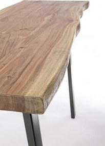 Consolă ARON 130x45x76 cm din lemn masiv de acacia și metal | Bizzotto