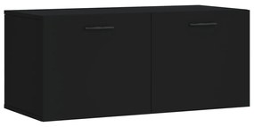 830093 vidaXL Dulap de perete, negru, 80x36,5x35 cm, lemn compozit
