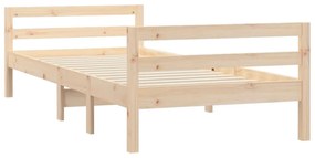 Cadru de pat, 80x200 cm, lemn masiv de pin