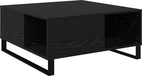 vidaXL Masă de cafea Stejar Negru 80 x 80 x 36,5 cm Lemn compozit