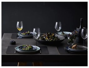 Farfurie neagră pentru desert din gresie ø 21 cm Gastro Grey/Grey – Bitz