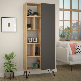 Raft Jedda Bookcase - Oak, Anthracite