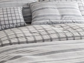 Lenjerie din bumbac Renforcé LINKY gri Dimensiune lenjerie de pat: 70 x 90 cm | 140 x 220 cm