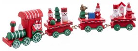 Figurină de Crăciun din lemn (înălțime 7,5 cm) Locomotive – Casa Selección