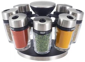 Cole&Mason - Suport rotativ MASTER cu 9 recipiente pentru condimente