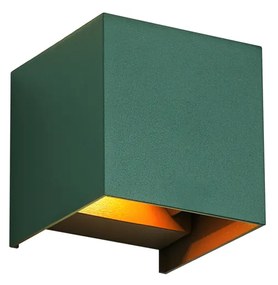 Lampă de perete de exterior verde închis, inclusiv LED IP54 - Edwin
