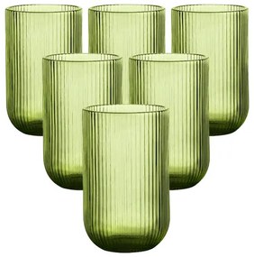 Pahar Altom Selena Green, 430 ml, set de 6 buc.