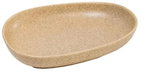 Farfurie adanca ceramica 23 cm VILLARTE TETRIS TRFA 23, asimetrica, crem