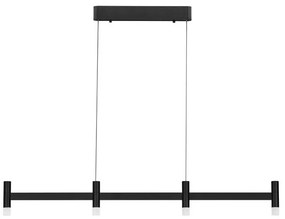 Lustra liniara cu 4 spoturi LED 3000K POETIC negru