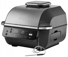Friteuza cu aer cald si grill 5in1 Ninja Foodi Smart EG351EU, 1760W, 5.7 L, Pana la 4 portii, 5 moduri, Cyclonic Air, Smart Cook, Acoperire ceramica, Negru/Inox