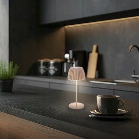 Briloner 7552-011 - Lampă de masă reîncărcabilă pentru exterior, LED cu reglaj al intensității, MINI LED/1,5W/5V IP44