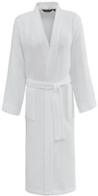 Halat de casă gofrat unisex PIQUE L Alb / White