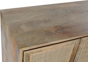 Bufet natur , din lemn de mango si rattan
