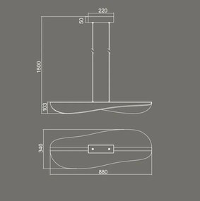 Lustra suspendata LED dimabil design deosebit Bianca
