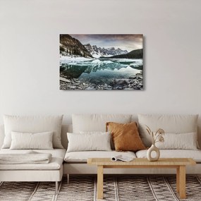 Tablou - lacul iarna (90x60 cm)