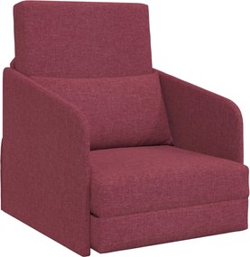 vidaXL Pat canapea 60cm Roșu Vin țesătură