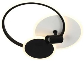 Plafonieră LED dimabilă LED/65W/230V 3000-6500K alb/negru + telecomandă