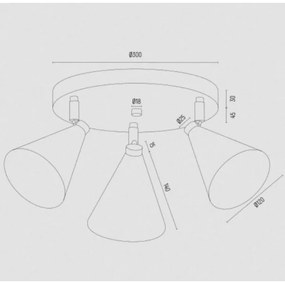Spot LUCINDA 3xE14/7W/230V verde Argon 6245