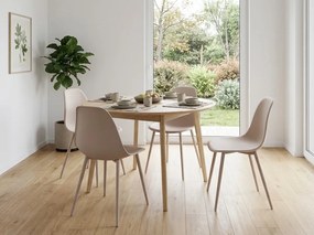 OFERTA Scaun de masa OSAKA din plastic, bej calitatea a II-a