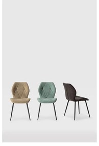 Scaune de dining negre 4 buc. Luna – Marckeric