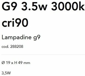 Bec LED, G9 3,5W 3000k cri90