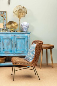 Vaza decorativa cu motive florale din ceramica D23cm Bucolic