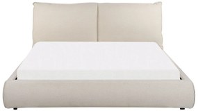 Pat matrimonial 160 cm Vetiver (maro deschis) (cu somieră). 1076465