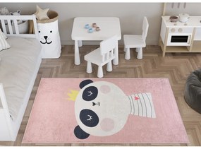 Covor pentru copii roz deschis lavabil 120x180 cm Royalty Mascot – Vitaus