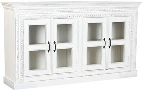 Bufet, alb, din lemn de mango, aspect vintage, Belline