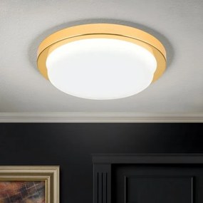 Plafoniera LED moderna LEROX Ã20cm aurie 24K