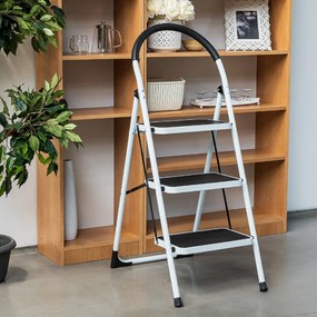 Scară pliabilă din oțel Steps, 3 trepte, 3 trepte