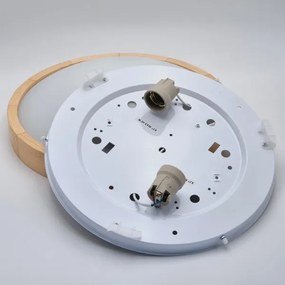 Plafonieră NATURAL SLIM 2xE27/60W/230V ø 37 cm pin