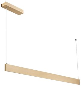 Lustră LED LINEA suspendată pe cablu, 36W, 230V, 3000/4000/5700K, CRI 90, auriu