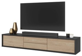 Masă TV Fiora 39 (antracit + stejar uleios). 1066465