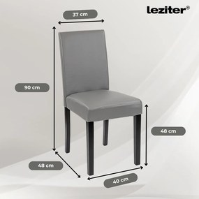 Set de masă Cadiz 6+1 negru-gri