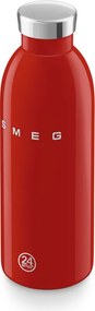 Sticlă termică SMEG Clima 50's Style WBF01RD, 500 ml, închidere ermetică, cu pereți dubli, oțel inoxidabil 18/8, roșu