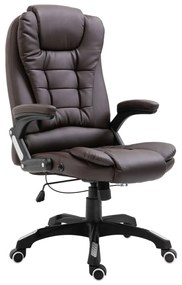 vidaXL Scaun de birou, maro, piele ecologică