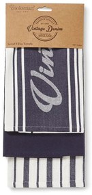 Set 3 prosoape pentru bucătărie Cooksmart Oxford Denim