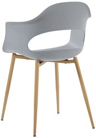 Set 2 buc. scaune de sufragerie URCA (gri deschis). 1022901