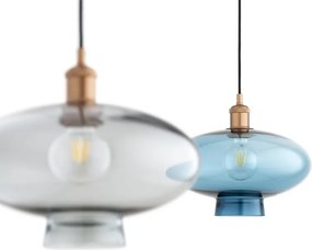 Lustra/pendul design decorativ TRESCO cupru/blue
