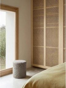 Taburet gri cu tapițerie din țesătură bouclé Teddy – Blomus