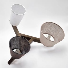 Lustră LED aplicată Brilagi ANTHONY 3xE14/40W/230V stejar nuc