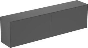 Dulap baza suspendat Ideal Standard Atelier Conca 2 sertare cu blat 200 cm antracit mat