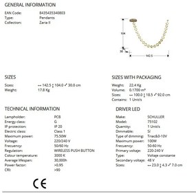 Lustra LED suspendata design modern Zaria II