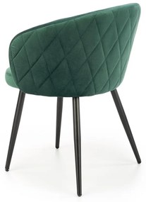 Scaun K430 velvet verde